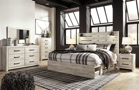 Cambeck Whitewash Youth Panel Bedroom Set with Underbed Storage