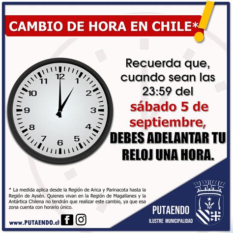cambio de hora en chile 2023 septiembre