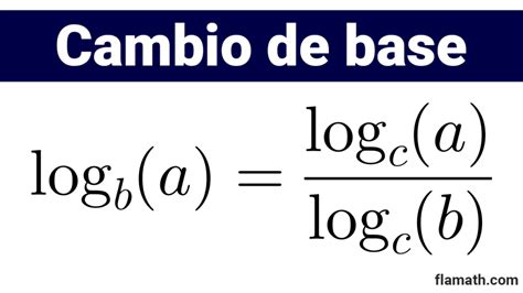 CAMBIO DE BASE EN LOS LOGARITMOS EJEMPLOS Y EJERCICIOS RESUELTOS