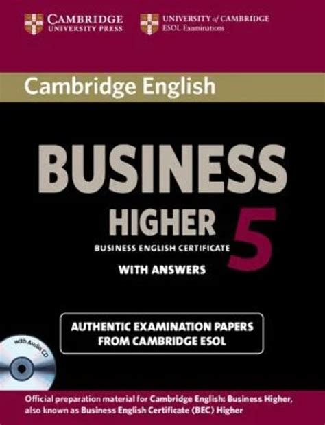 Topics Cambridge Bec Higher 5 More