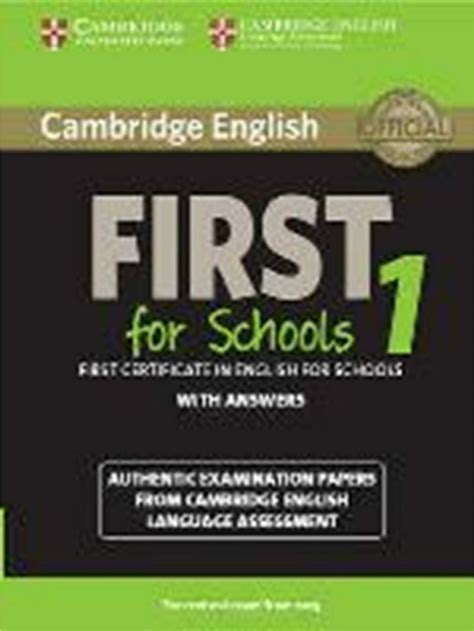 cambridge english first for schools 1 answers