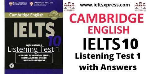 cambridge ielts 10 listening test 1 answers