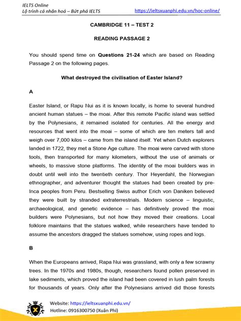 cambridge reading passage