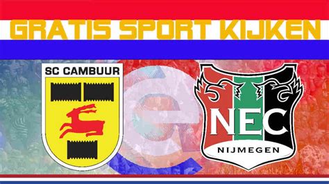 cambuur nec live