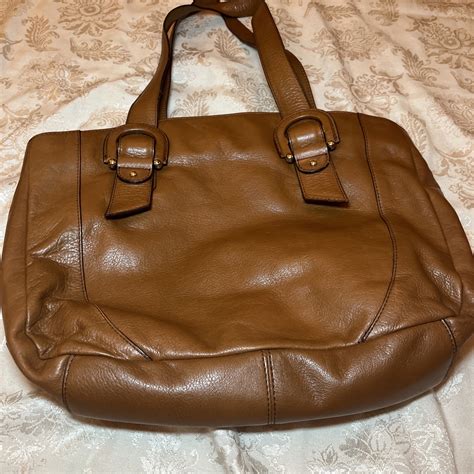 camel brown handbag