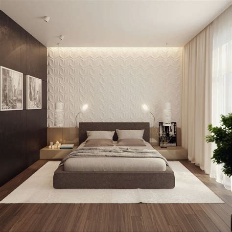 camera da letto moderna con parquet