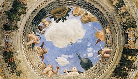 Andrea Mantegna Ceiling Oculus Of Camera Degli Sposi Mantua Izobrazheniya Neba Rimskoe Iskusstvo Kartiny Epohi Renessansa