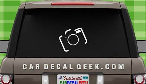 Camera Vinyl Sticker Decal for car laptop window