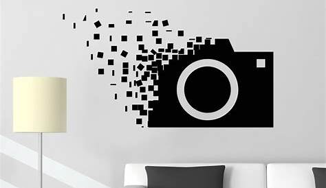 Camera Wall Decal / Photography Sticker 20 X