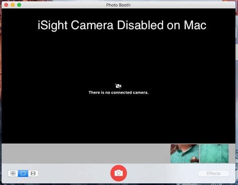Camera Disabled Macbook