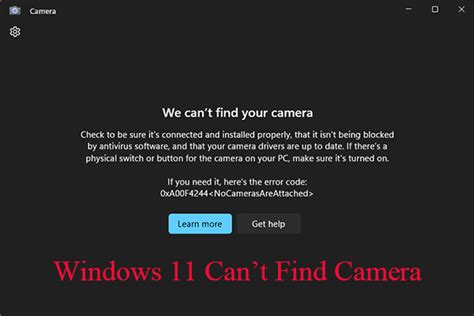 camera doesn t work