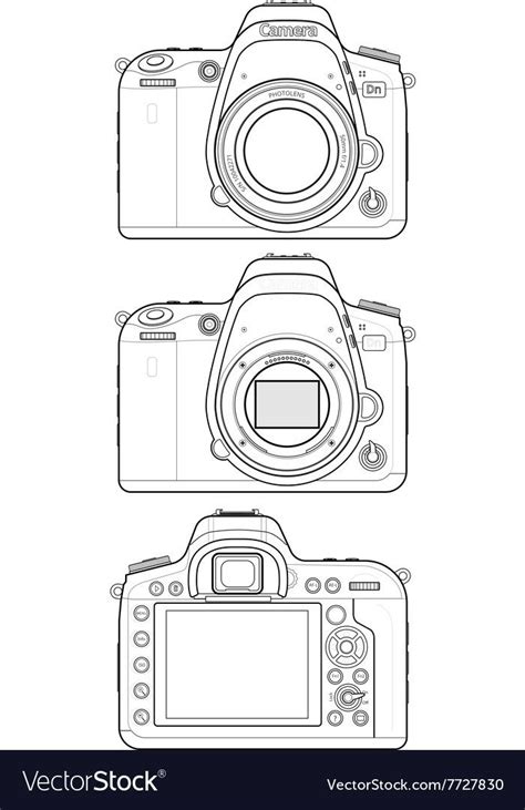 Camera Drawing Side View