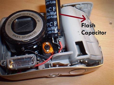 Camera Flash And Capacitor