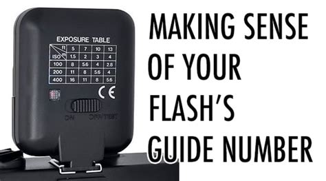 Camera Flash Guide Number Explained
