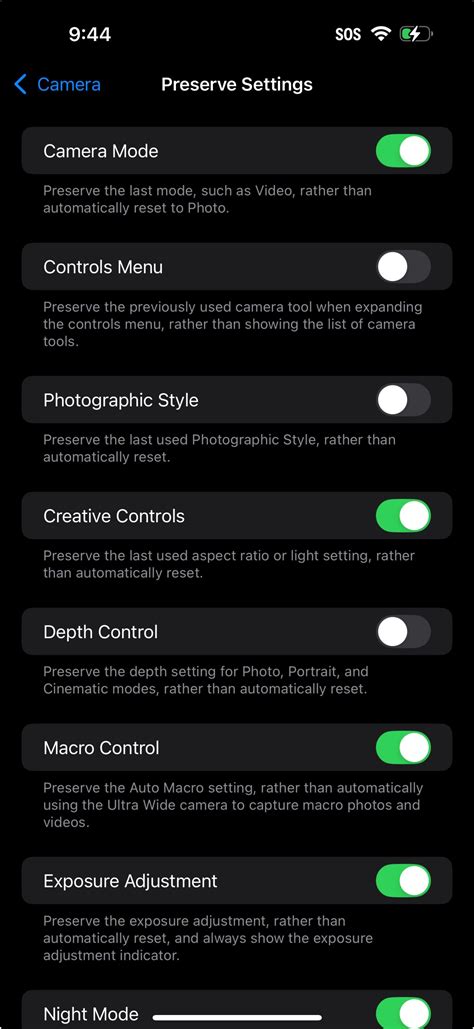 Camera Iphone X Settings