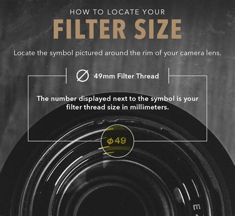 Camera Lens Filter Thread Pitch