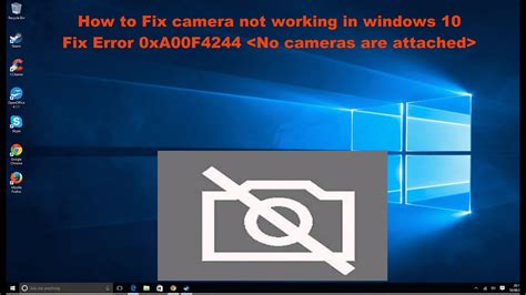 camera on laptop doesnt work