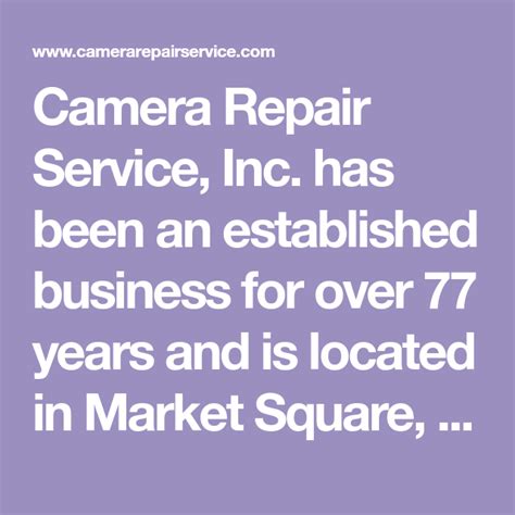 camera repair service inc