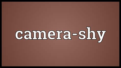 camera shy meaning in urdu with example