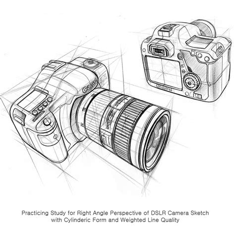 Camera Side View Sketch