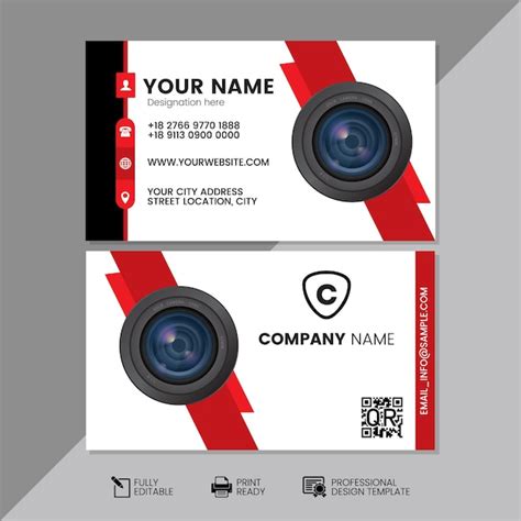 Camera Visiting Cards Design