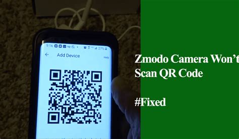 camera won t scan qr code