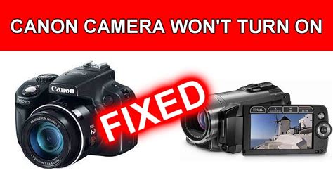 camera won t turn on
