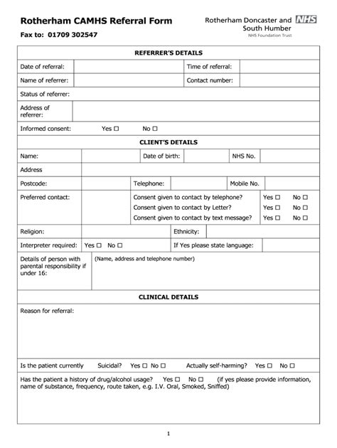 camhs referral form online