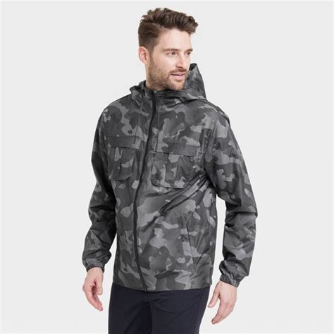 Camo Hooded Packable Jacket