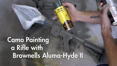 Camo Painting A Rifle With Brownells Aluma Hyde II