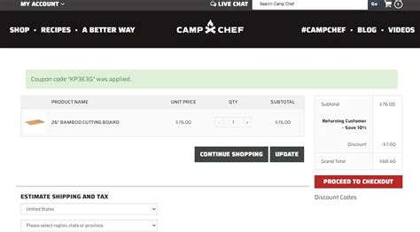 Camp Chef Discount Codes