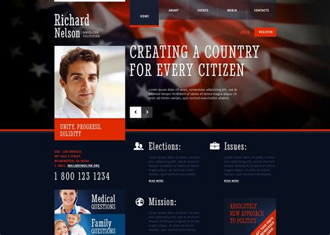 campaign website template examples