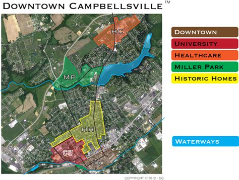 Campbellsville Map