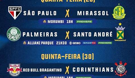 Acompanhe a rodada do Campeonato Paulista nas três divisões