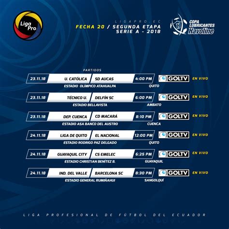 campeonato ecuatoriano 2024 calendario