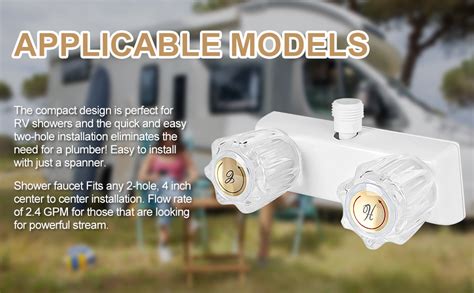 Camper Shower Faucet Replacement