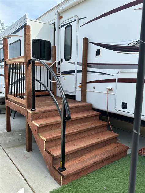 Camper Step Railing