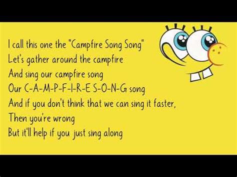 Spongebob Campfire Song Chords Sheet and Chords Collection