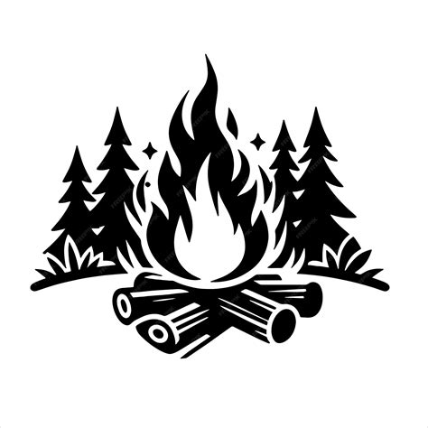 Light Up Your Designs with Campfire SVGs: A Collection of Free and Premium Downloads