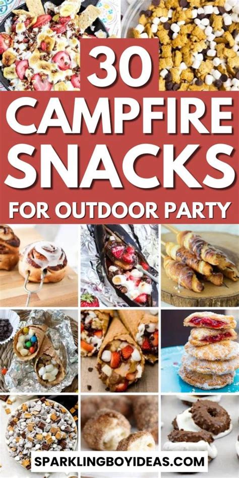 campfire time with snacks