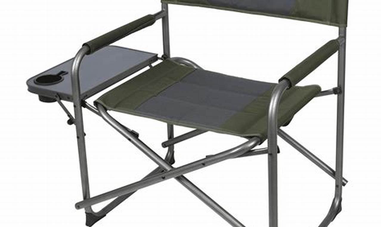 Camping Directors Chair with Side Table: The Perfect Companion for Outdoor Adventures