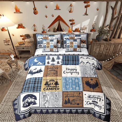 Camping Comforter Set Queen