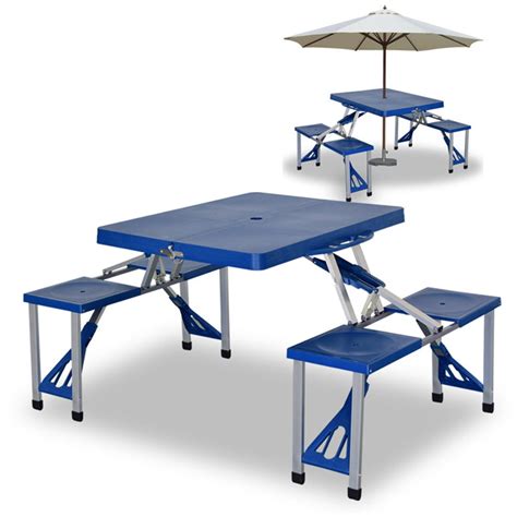 camping fold away table and chairs
