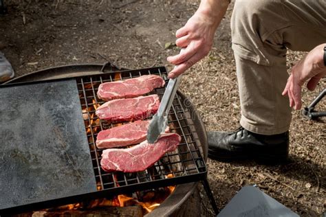 Camping Grill Steaks