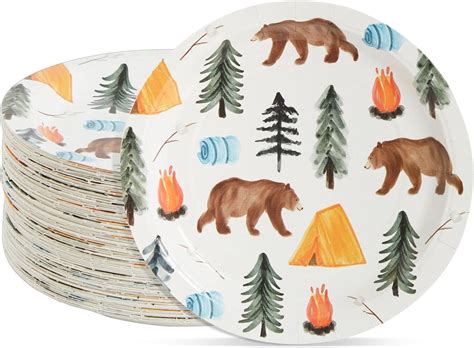 Camping Party Plates