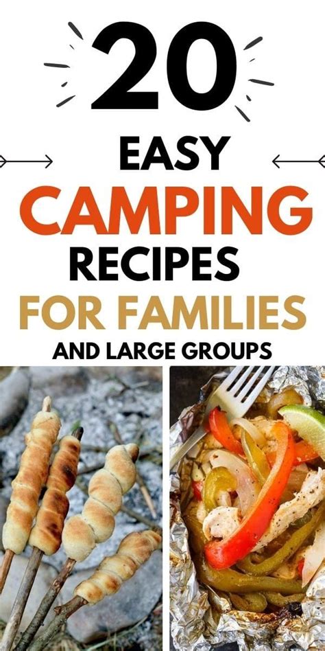 Camping Recipes Large Groups