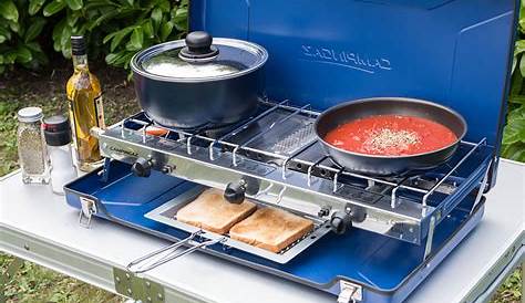 Campingaz Folding Double Burner and Grill Stove