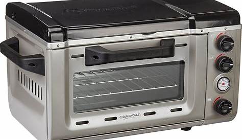 Campingaz Stove Oven Camping Chef Folding Double Burner & Grill