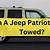 can a jeep patriot be flat towed