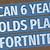 can a six year old play fortnite